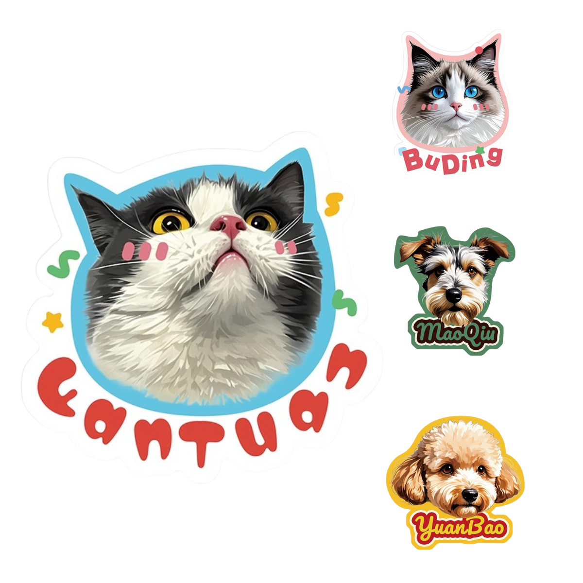 Custom Pet Fridge Magnets – Hand-Drawn & Resin Coated