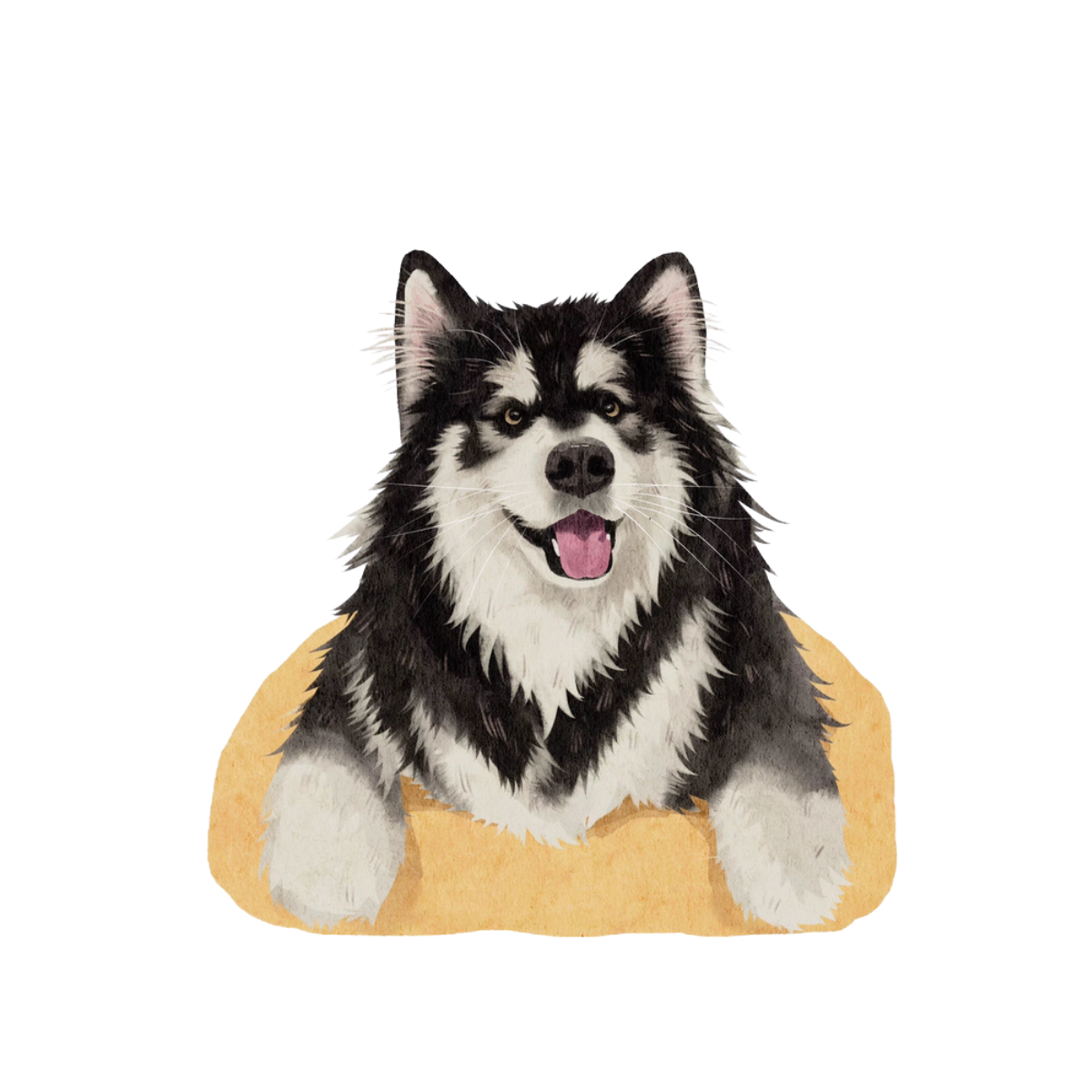 Custom Pet Watercolor Portrait – Hand-Painted Digital Download