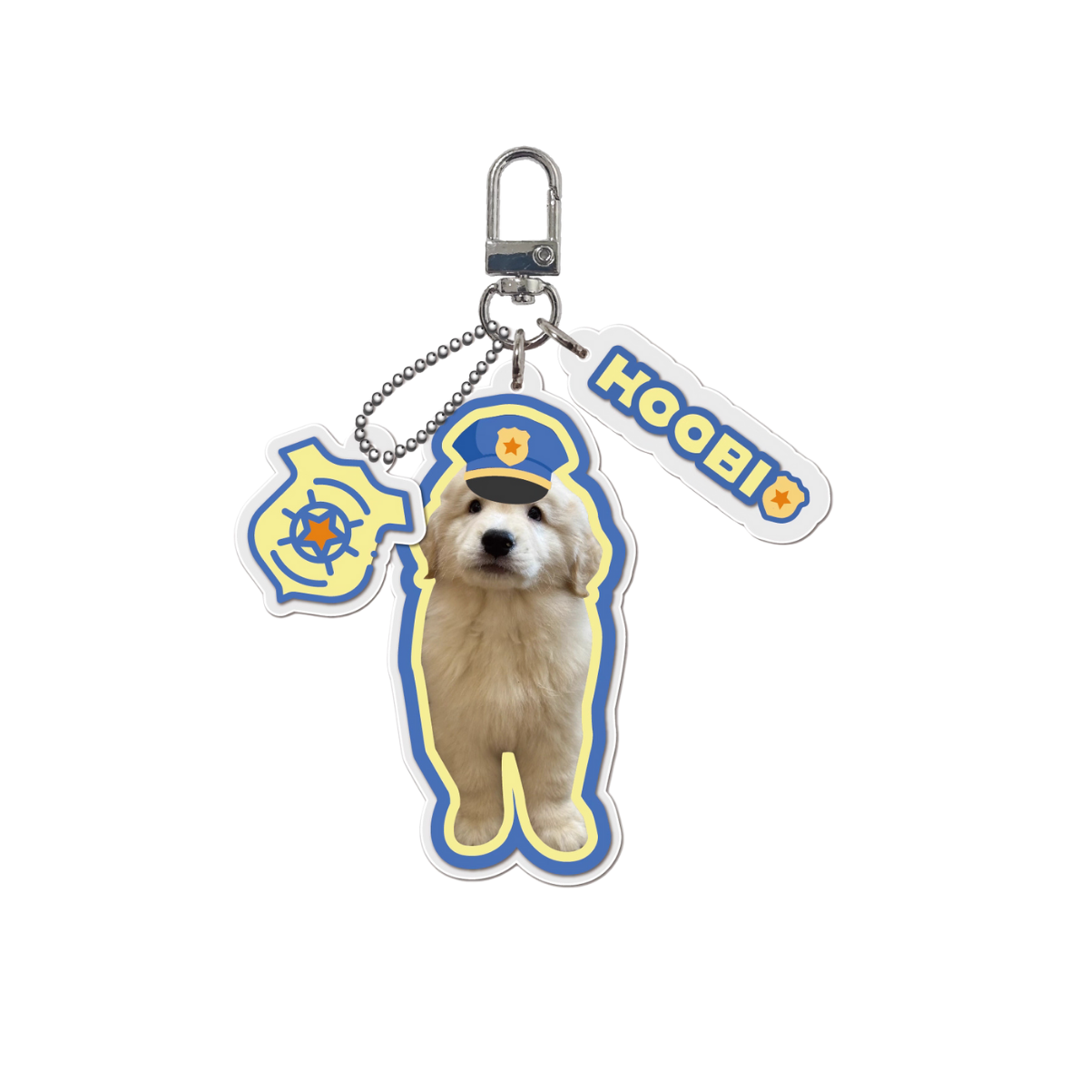 Custom Pet Keychain – Personalized Acrylic Bag Charm with Pet Photo & Name