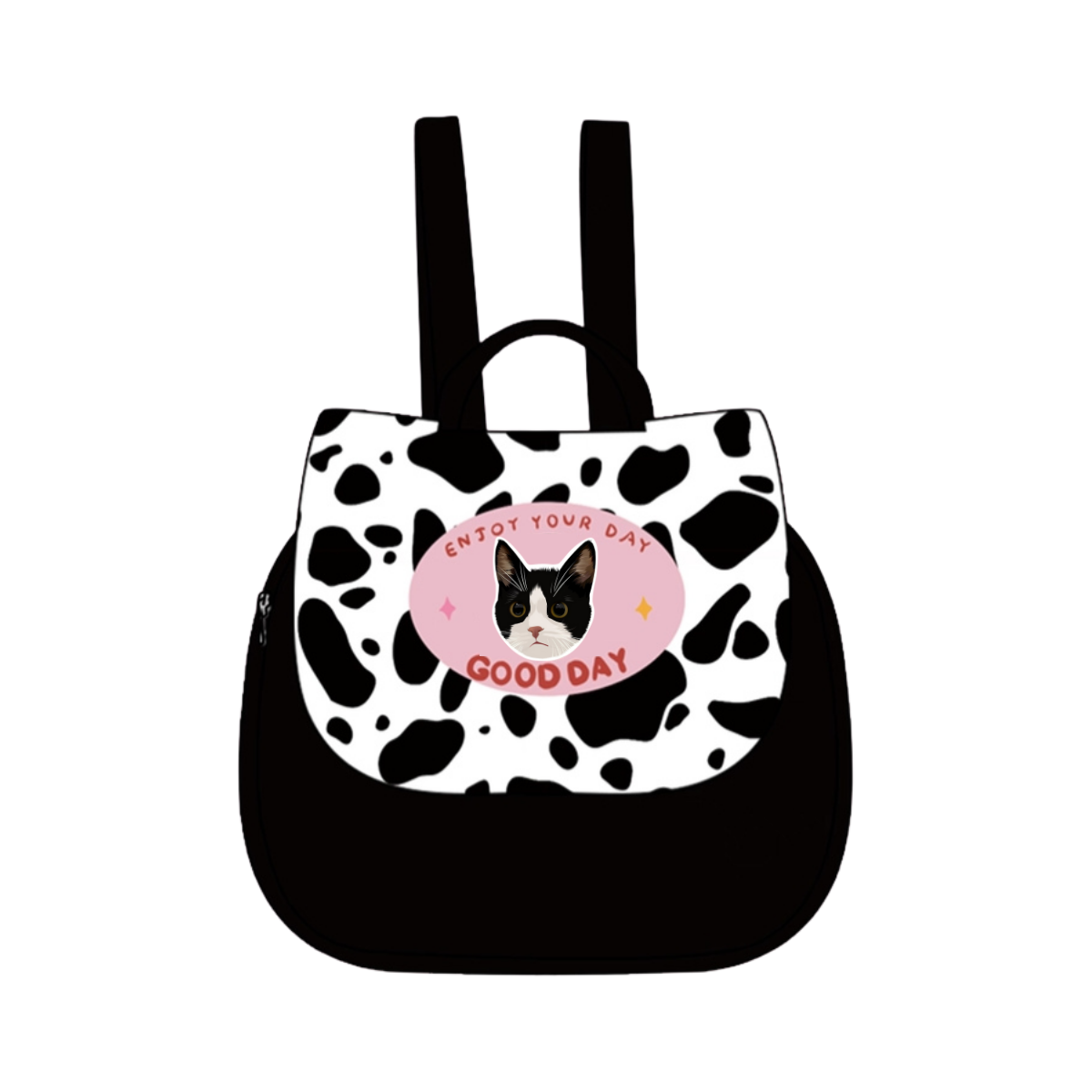 Custom Pet Face Backpack – Personalized Canvas Style for Dog & Cat Lovers