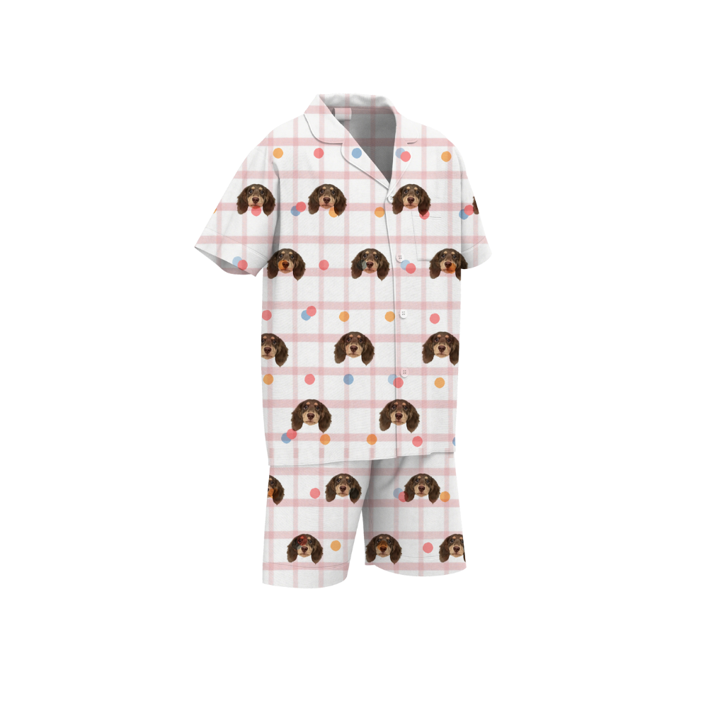 Custom Silk Pajamas for Adults – Personalized with Pet Portraits