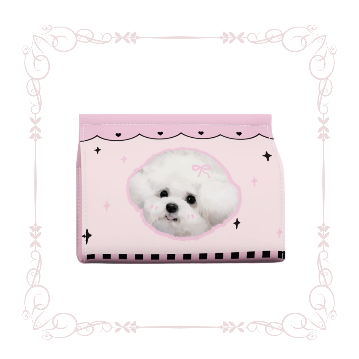 Custom Pet Tissue Box – Personalized Plush Holder with Your Pet’s Portrait