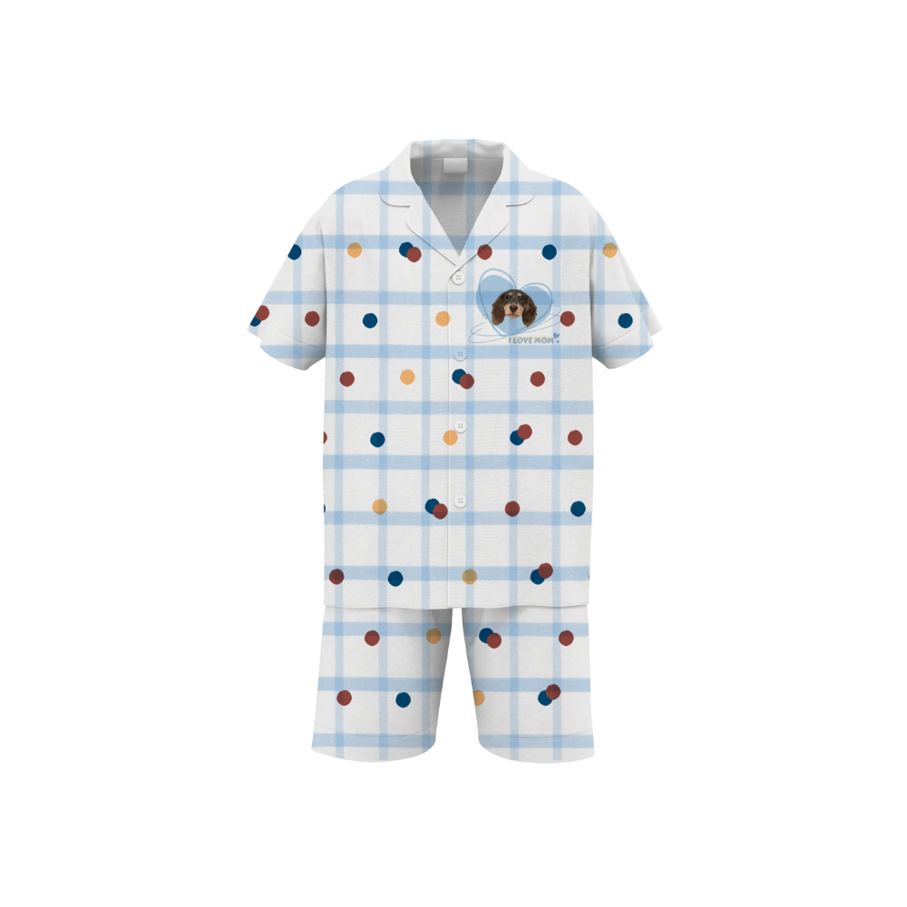 Custom Silk Pajamas for Adults – Personalized with Pet Portraits