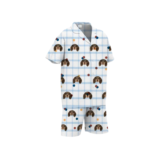 Custom Silk Pajamas for Adults – Personalized with Pet Portraits