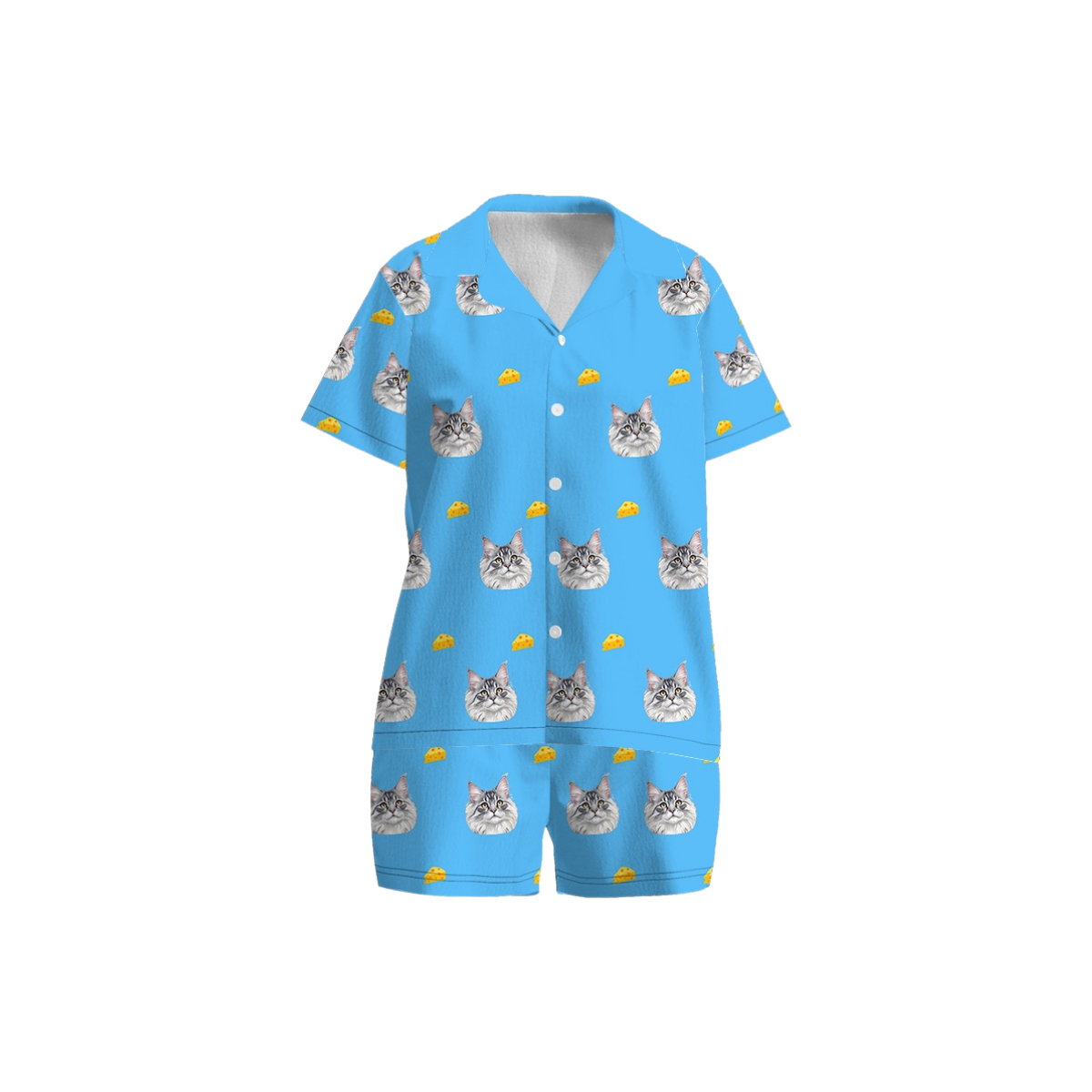 Custom Pet Face Pajamas for Adults – Personalized Sleepwear Gift