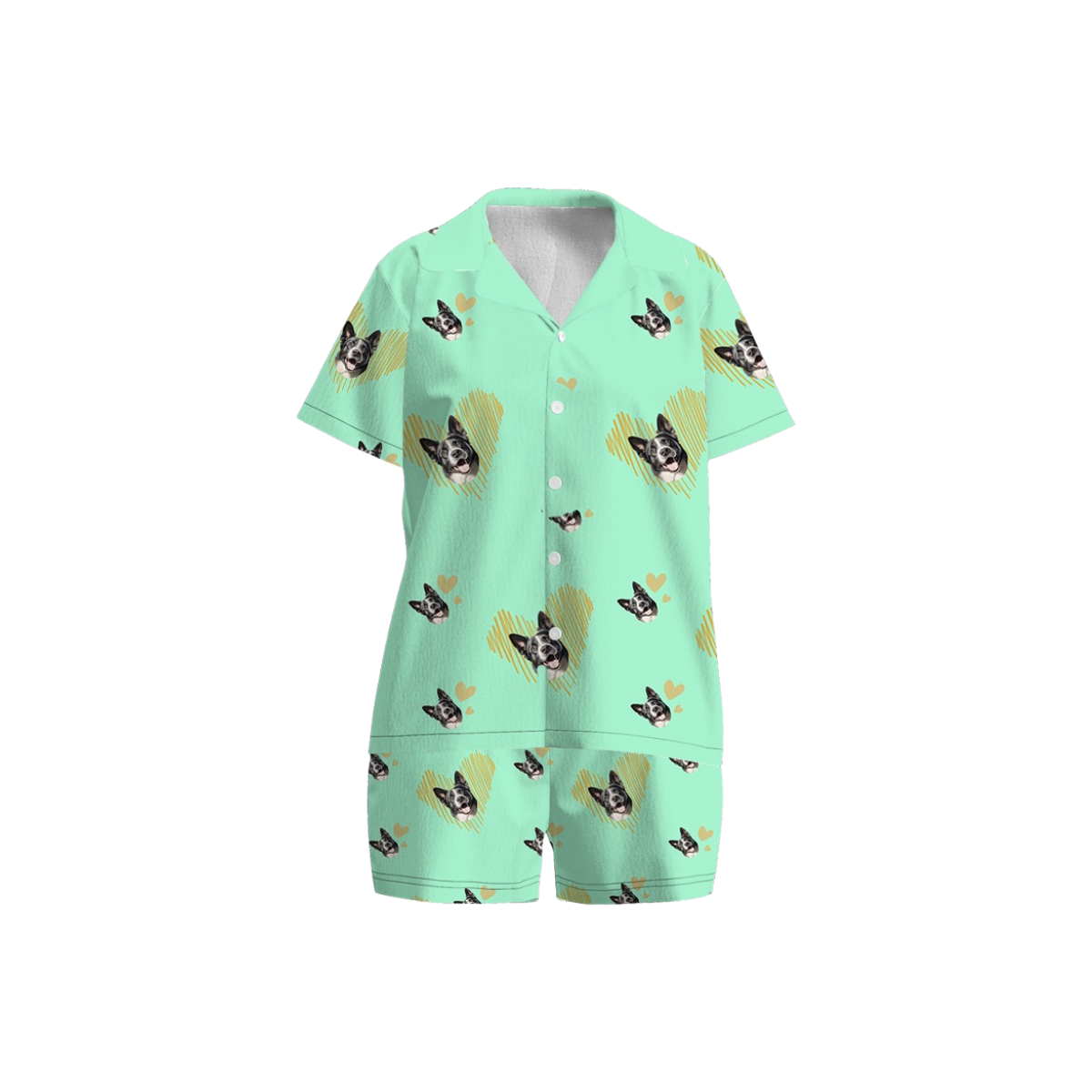 Custom Pet Face Pajamas for Adults – Personalized Sleepwear Gift