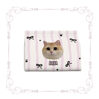 Custom Pet Tissue Box – Personalized Plush Holder with Your Pet’s Portrait