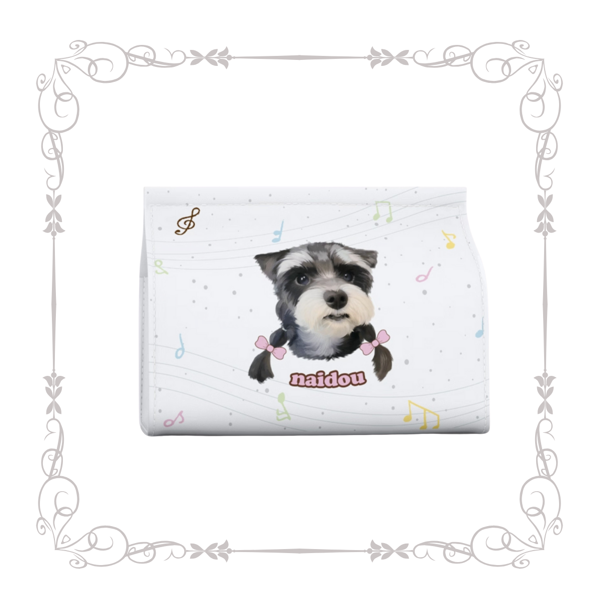 Custom Pet Tissue Box – Personalized Plush Holder with Your Pet’s Portrait